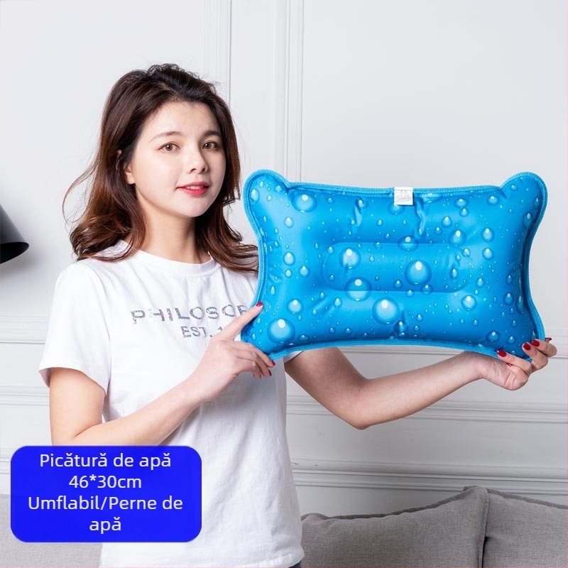 Pernă de gheață cu țesătură PVC și umplutură din cristale de gheață pentru răcire și prevenire a insolației; utilizare universală, personalizare disponibilă.