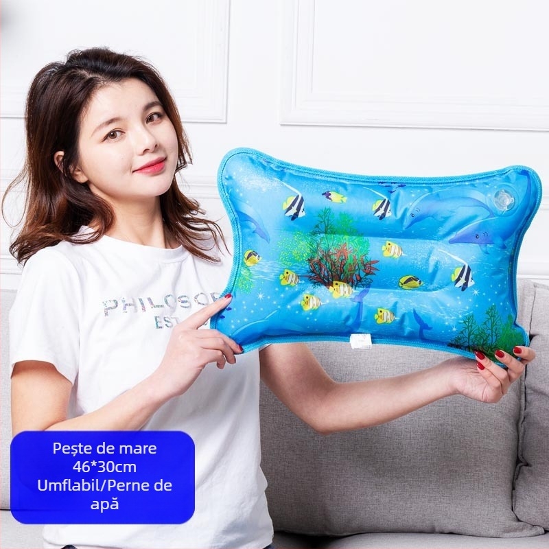 Pernă de gheață cu țesătură PVC și umplutură din cristale de gheață pentru răcire și prevenire a insolației; utilizare universală, personalizare disponibilă.