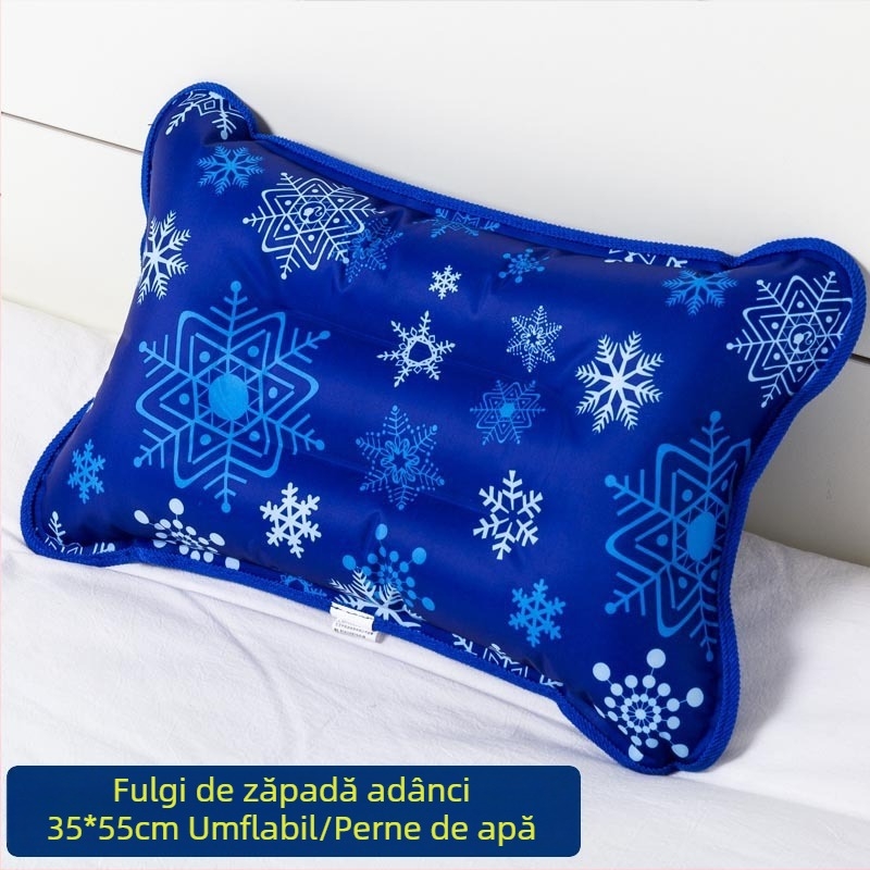 Pernă de gheață cu țesătură PVC și umplutură din cristale de gheață pentru răcire și prevenire a insolației; utilizare universală, personalizare disponibilă.