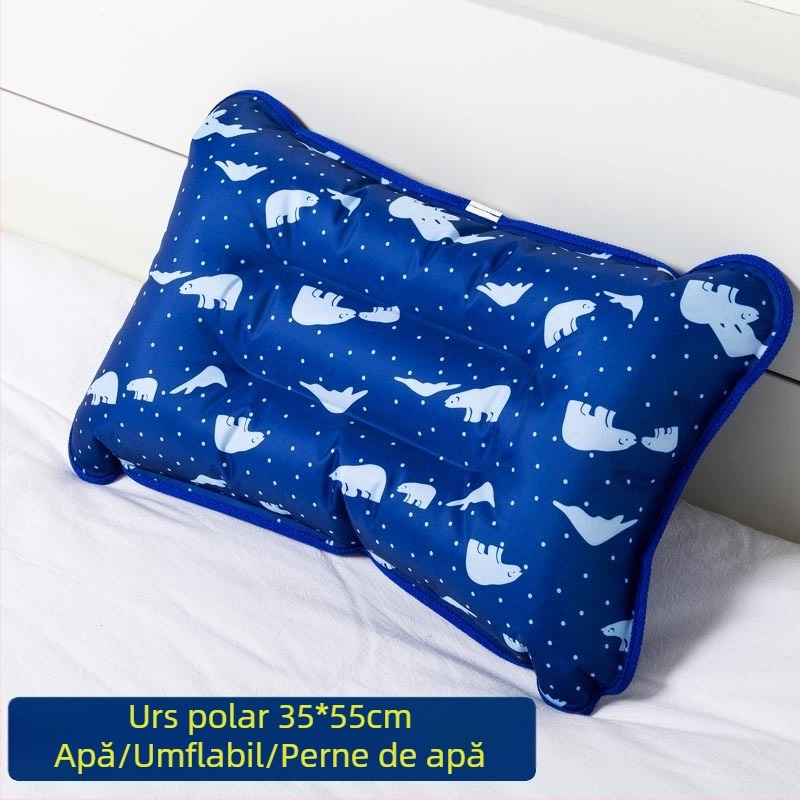 Pernă de gheață cu țesătură PVC și umplutură din cristale de gheață pentru răcire și prevenire a insolației; utilizare universală, personalizare disponibilă.