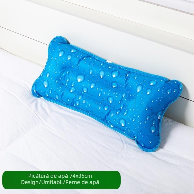 Pernă de gheață cu țesătură PVC și umplutură din cristale de gheață pentru răcire și prevenire a insolației; utilizare universală, personalizare disponibilă.