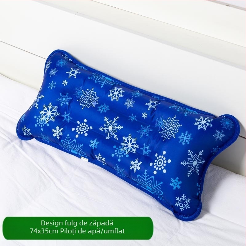 Pernă de gheață cu țesătură PVC și umplutură din cristale de gheață pentru răcire și prevenire a insolației; utilizare universală, personalizare disponibilă.