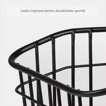 Coș de bicicletă pe spate, din oțel, compatibil cu rucsacuri