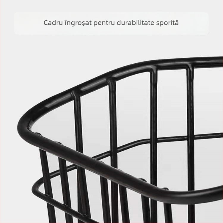 Coș de bicicletă pe spate, din oțel, compatibil cu rucsacuri