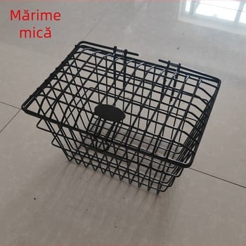 Coș de bicicletă din fier pentru portbagajul din spate