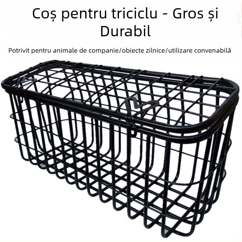 Coș de depozitare spate pentru tricicletă electrică cu capac; coș spate îngroșat (Tip: Alt; Material: Alt; Marca: Alt; Specificații: 885; Import: Nu)