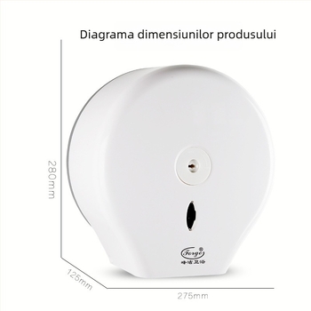 Cutie de hârtie igienică montată pe perete, din plastic, model Fq-606-a, organizator multifuncțional pentru baie