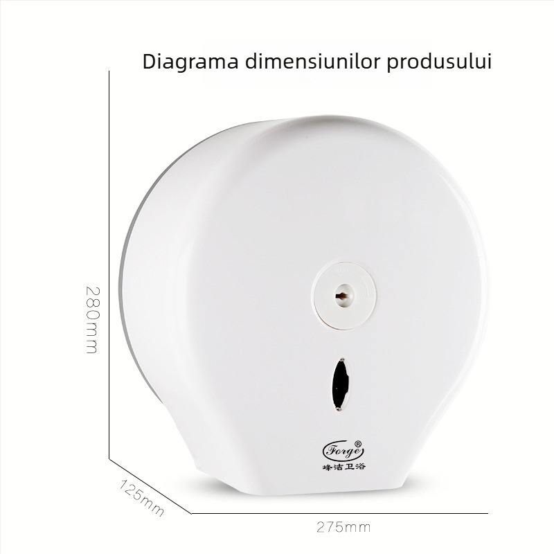 Cutie de hârtie igienică montată pe perete, din plastic, model Fq-606-a, organizator multifuncțional pentru baie