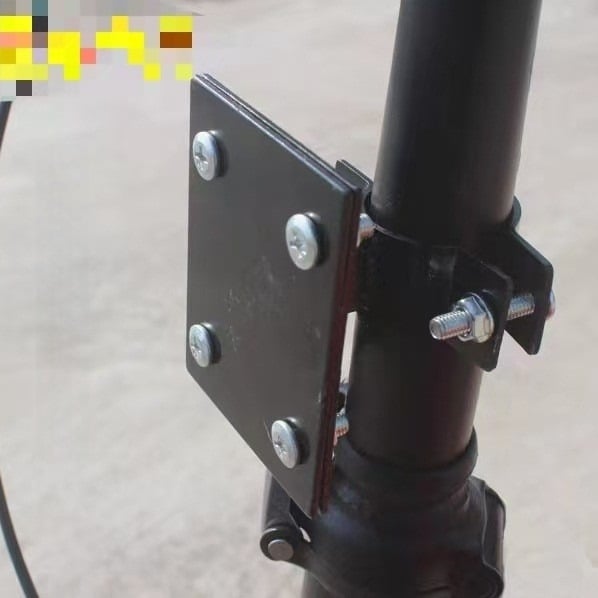 Suport pentru coș de bicicletă, din fier, cu sprijin