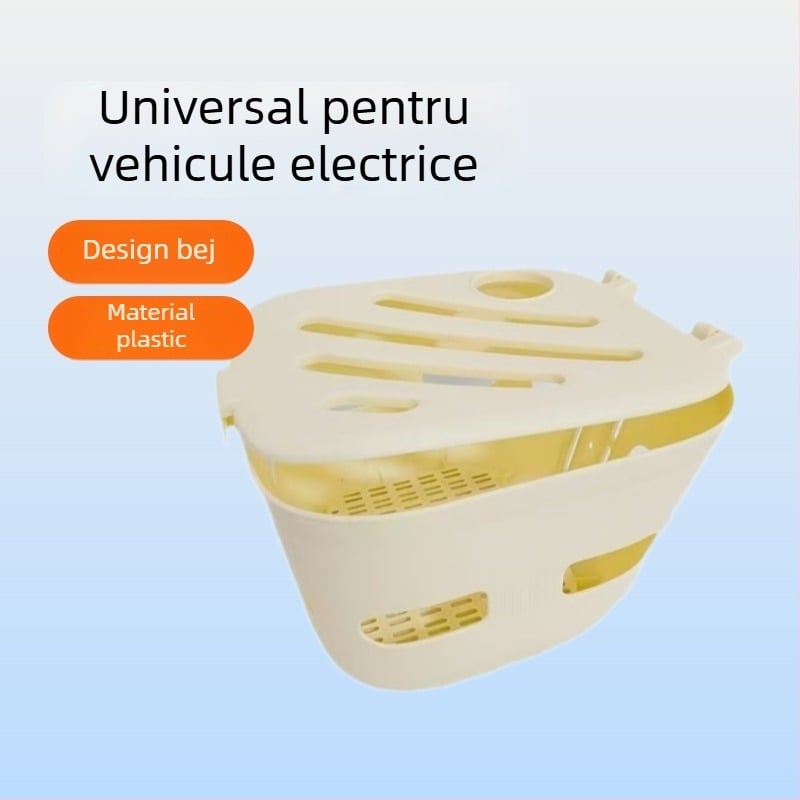 Coș frontal pentru vehicul electric (din plastic, potrivire universală, cadru durabil) - Leyang