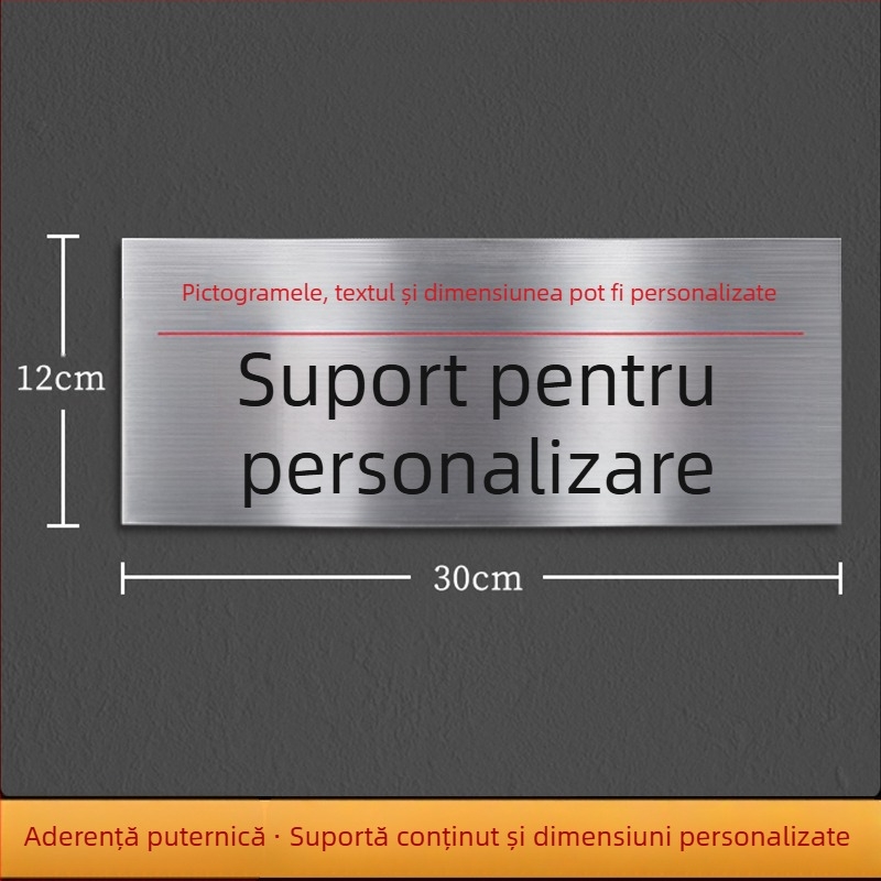 Semn din oțel inoxidabil pentru stingător de incendiu și utilizare hydrant – imprimare UV, pentru centre comerciale, hoteluri și birouri