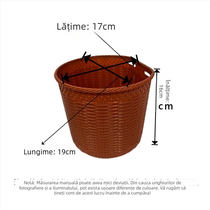Coș frontal de bicicletă, potrivire universală, din plastic, capacitate mare