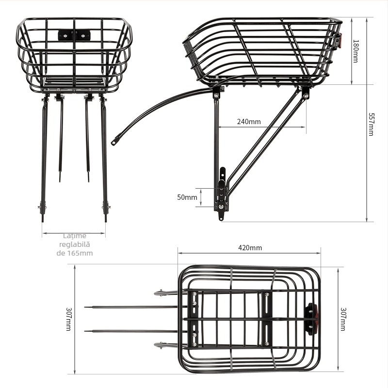 Cos de bicicletă, aliaj de aluminiu, Marcă: Altă