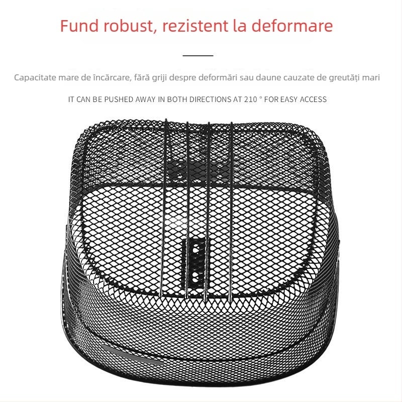 HANLI Coș frontal din Fier pentru Bicicletă, Plasă — Material: Fier; Tip: Coș frontal pentru bicicletă; Marcă: HANLI