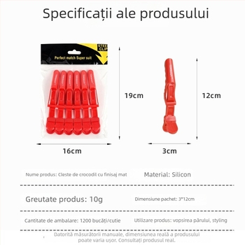Mingxia Clips de păr în formă de cioc de rață – plastic, utilizare universală