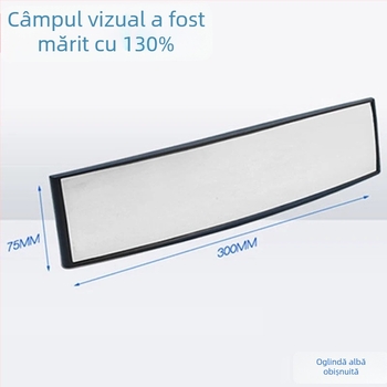 Oglindă retrovizoare pentru mașină cu vizualizarea unghiului mort, câmp vizual mărit, design curbat, marca HDELF