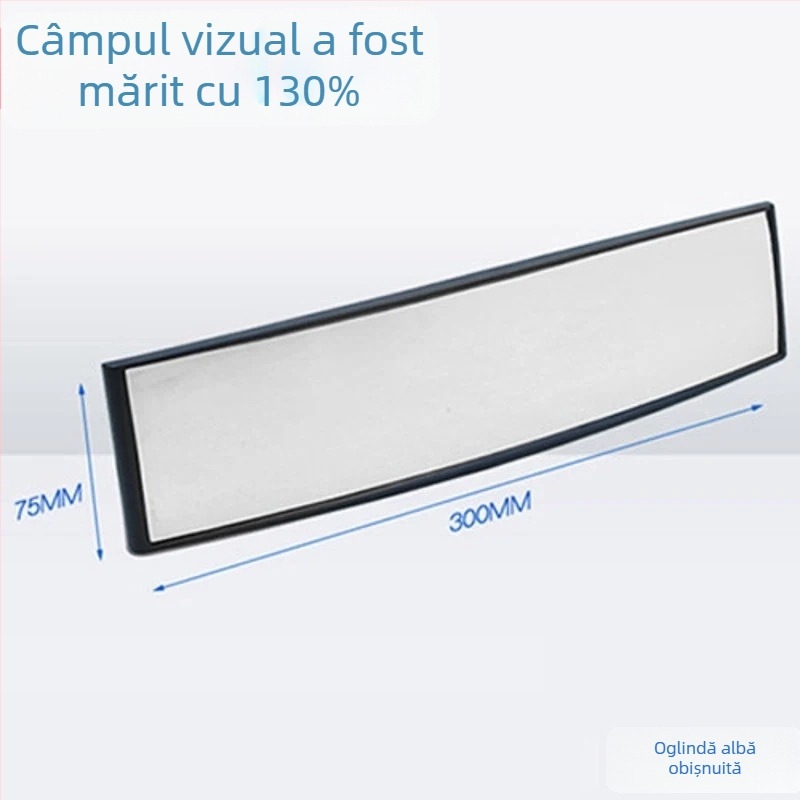 Oglindă retrovizoare pentru mașină cu vizualizarea unghiului mort, câmp vizual mărit, design curbat, marca HDELF