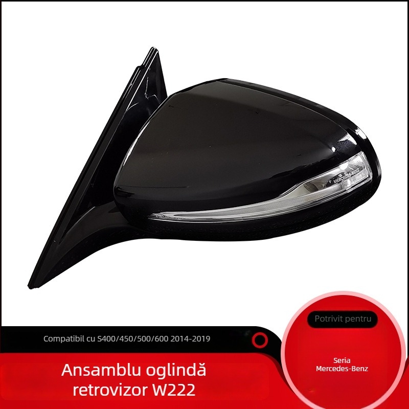 Ansamblu oglindă retrovizoare exterioară pentru Mercedes-Benz S-Class W222, stânga și dreapta, suprafață curbată