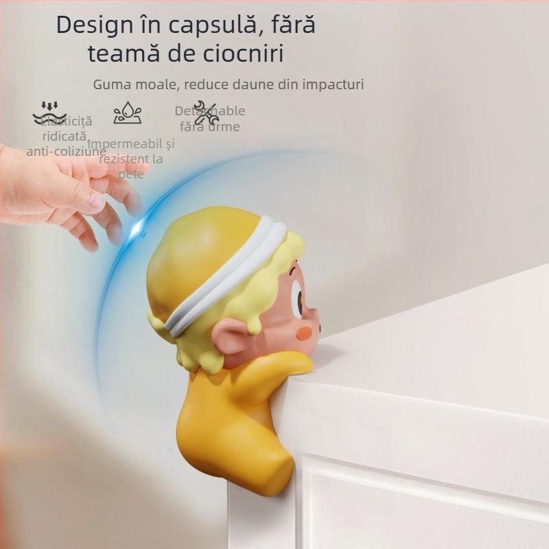 Protector de colț pentru copii pentru mese și dulapuri — protecție anti-coliziune, formă dreptunghiulară, brand Mr. Art, model YYQ10127, ambalaj 300 buc