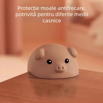 Protecție de colț pentru masă și hotă, silicon moale, unghi drept, design desen animat