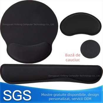 YF99 Padă mică de mouse cu suport pentru încheietură, bază din spumă cu memorie, imprimare logo, personalizare OEM
