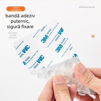 Bază autoadezivă semisferică pentru picioarele dulapului – PU transparent, antiderapant, anti-coliziune, amortizant pentru mobilier (Semisferică, PU, Transparent, Autoadeziv, Antiderapant/Anti-coliziune)