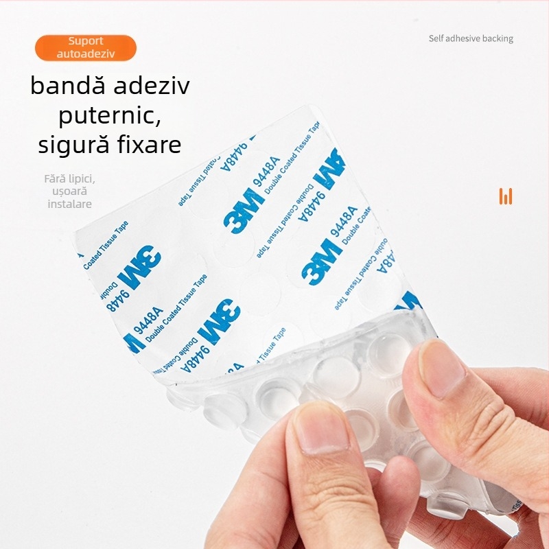 Bază autoadezivă semisferică pentru picioarele dulapului – PU transparent, antiderapant, anti-coliziune, amortizant pentru mobilier (Semisferică, PU, Transparent, Autoadeziv, Antiderapant/Anti-coliziune)