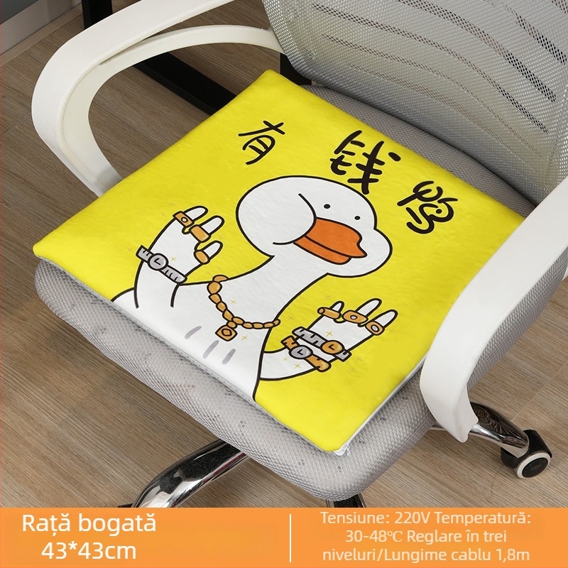 Perna încălzită pentru scaun de birou - lavabilă, pernă de scaun detașabilă, USB inclus, model Heating Insole, material superior: piele naturală, material talpă: cauciuc, număr produs: ltao1009174132