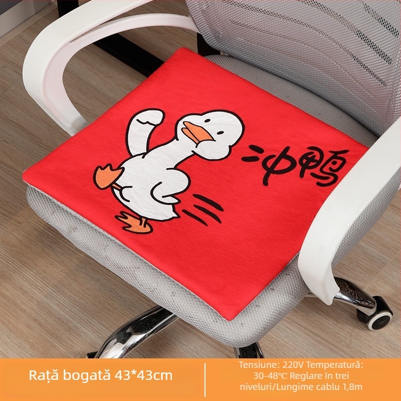 Perna încălzită pentru scaun de birou - lavabilă, pernă de scaun detașabilă, USB inclus, model Heating Insole, material superior: piele naturală, material talpă: cauciuc, număr produs: ltao1009174132