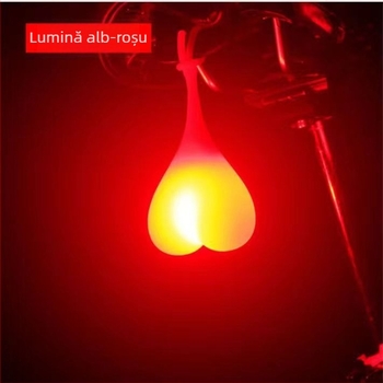 Lumină posterioară pentru bicicletă – LED din silicon, în formă de ou, pentru ciclism