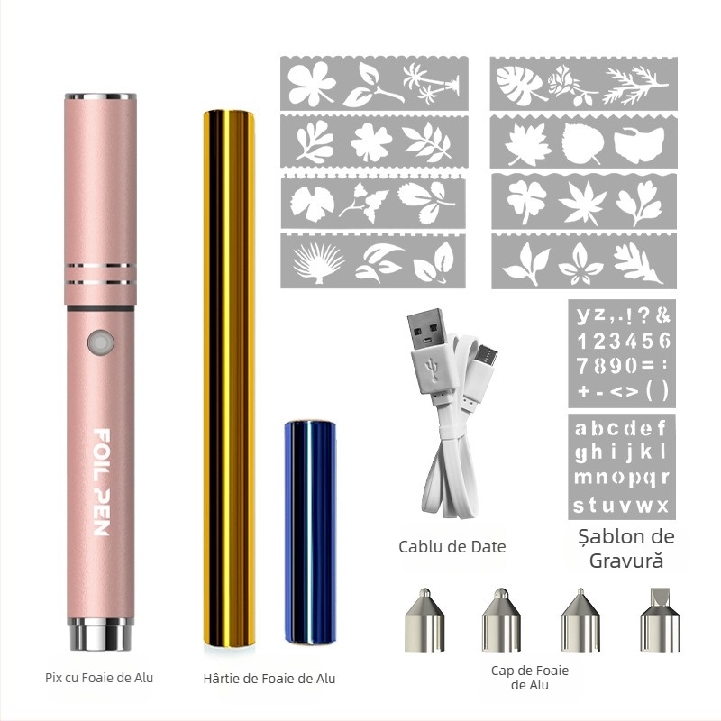 KR123-1 stilou portabil pentru ștampilare cu aburi fierbinți din aliaj de aluminiu, pentru hârtie și piele, Kangrun, reîncărcabil