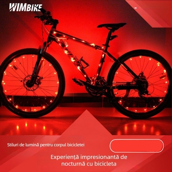 Lumină LED pentru cadrul de bicicletă de munte WIMBIKE — procesare personalizabilă, licență pentru etichetă privată