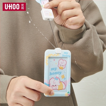 Suport pentru carduri cu desen animat pentru carduri de autobuz și ID – plastic, personalizabil