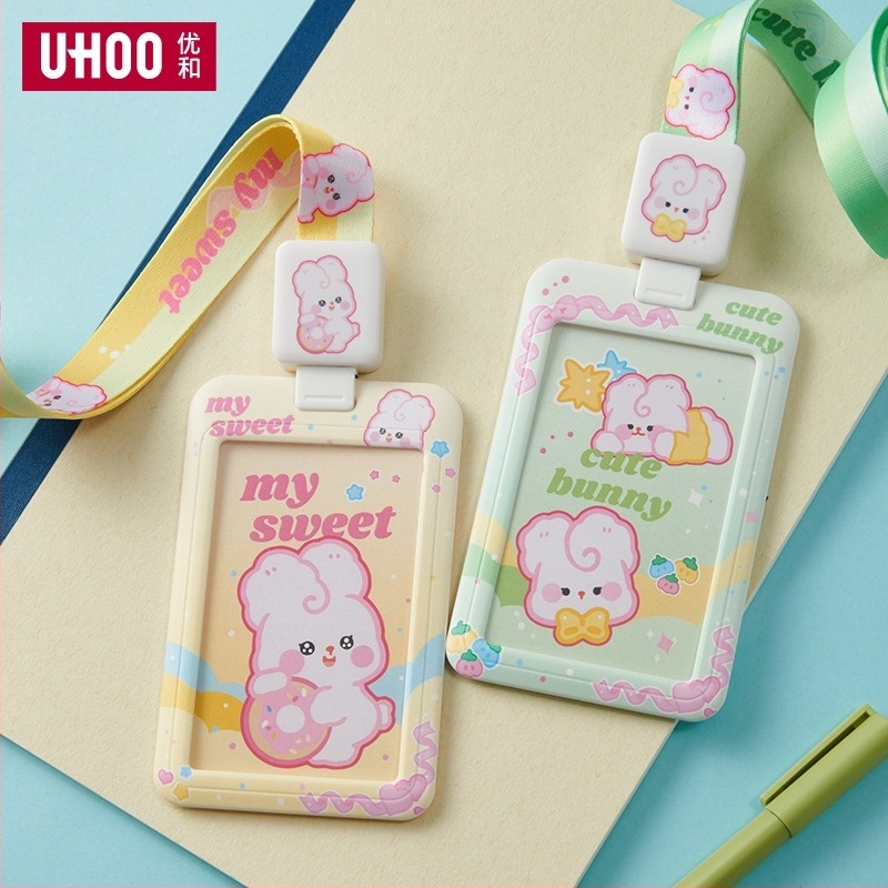 Suport pentru carduri cu desen animat pentru carduri de autobuz și ID – plastic, personalizabil