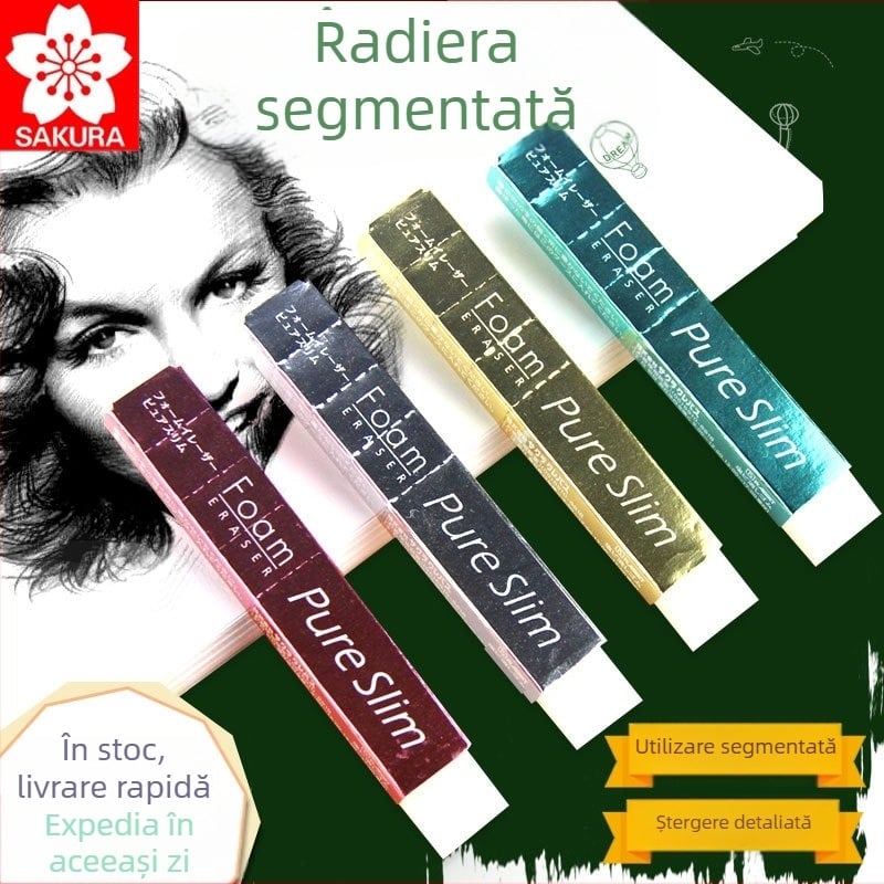 Radieră Sakura pentru artă — Floare de cireș japoneză, moale pentru desen, fără urme