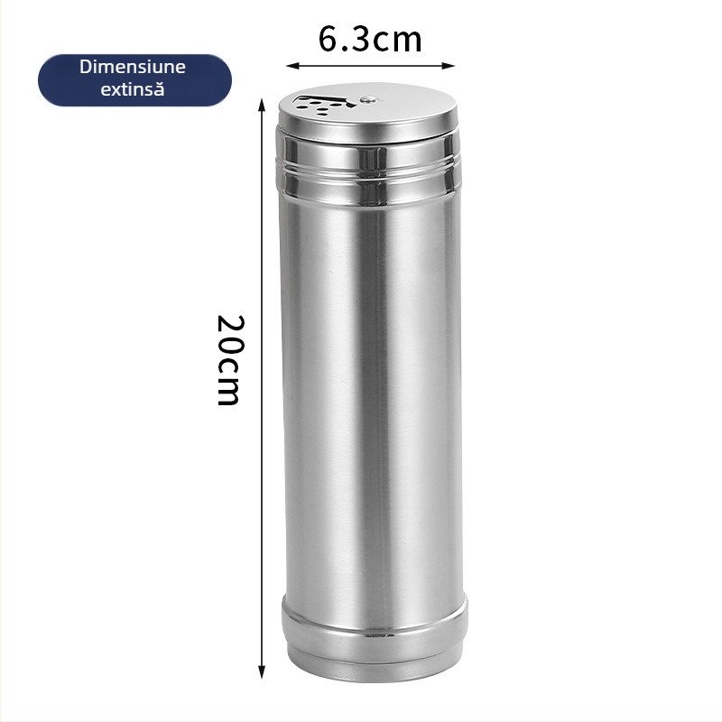 Recipient rotativ pentru condimente în bucătărie, container pentru condimente solide, dozator sare și condimente, design modern minimalist, calitate premium