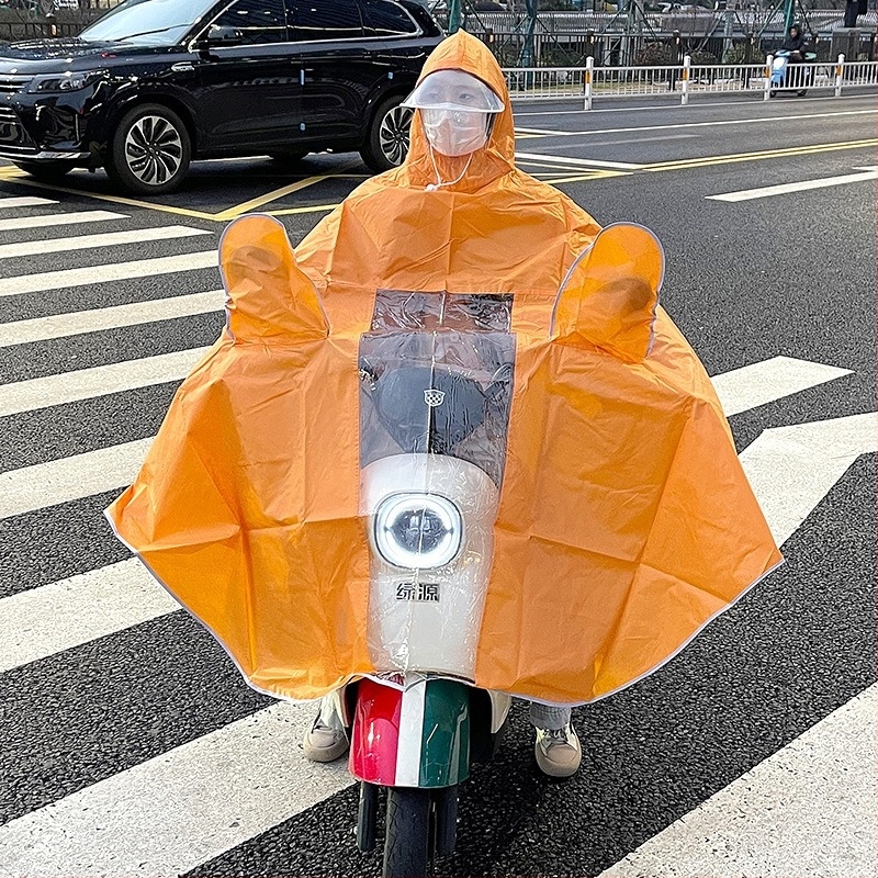 Poncho de ploaie pentru vehicul electric (țineșură Oxford; strat impermeabil cu adeziv PVC; pentru adulți; reutilizabil)