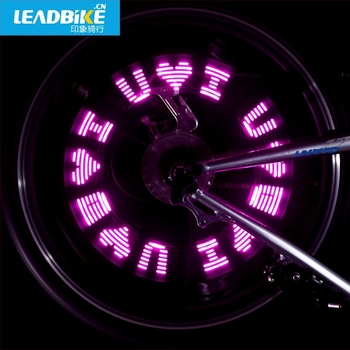 Lumină de ventilație pentru bicicletă A08 de la Impression Ride — lampă pentru miezul valvei și lampă pentru roată; personalizare, 100 bucătătă pe cartelă