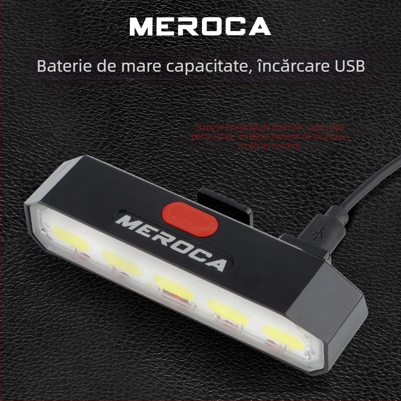 Lumină spate MEROCA pentru bicicletă — control wireless inteligent, semnalizare la viraj, lumină de avertizare, încărcare USB