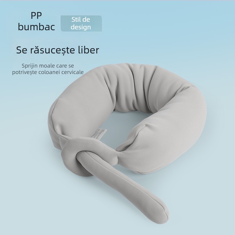 Perne de călătorie în formă de U cu curea (Umplutură: fibre de poliester; Material principal: tricotat; Stil: modern minimalist; Greutate: până la 0,5 kg)