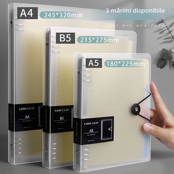 Carcasă pentru caiet cu grilă, capac detașabil, pagini interioare din PP, model JYB, Xing Xing Style, 180 foi