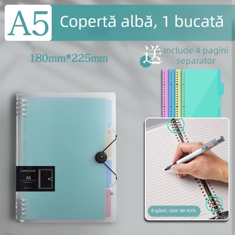 Carcasă pentru caiet cu grilă, capac detașabil, pagini interioare din PP, model JYB, Xing Xing Style, 180 foi