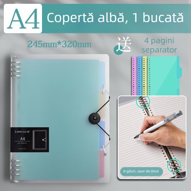 Carcasă pentru caiet cu grilă, capac detașabil, pagini interioare din PP, model JYB, Xing Xing Style, 180 foi