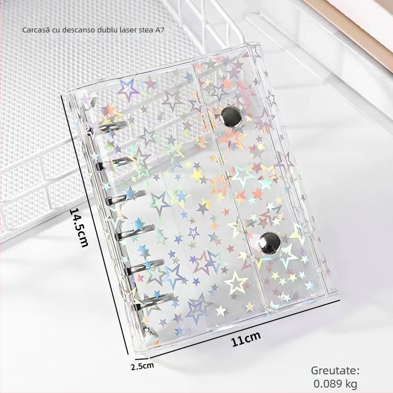 Carcasă externă cu 5 găuri pentru notebook, pagini PP interioare, 10 file, cod F7786STMS69577