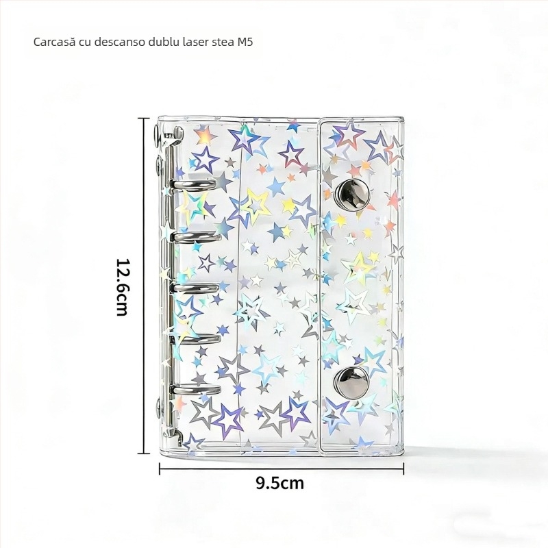 Carcasă externă cu 5 găuri pentru notebook, pagini PP interioare, 10 file, cod F7786STMS69577