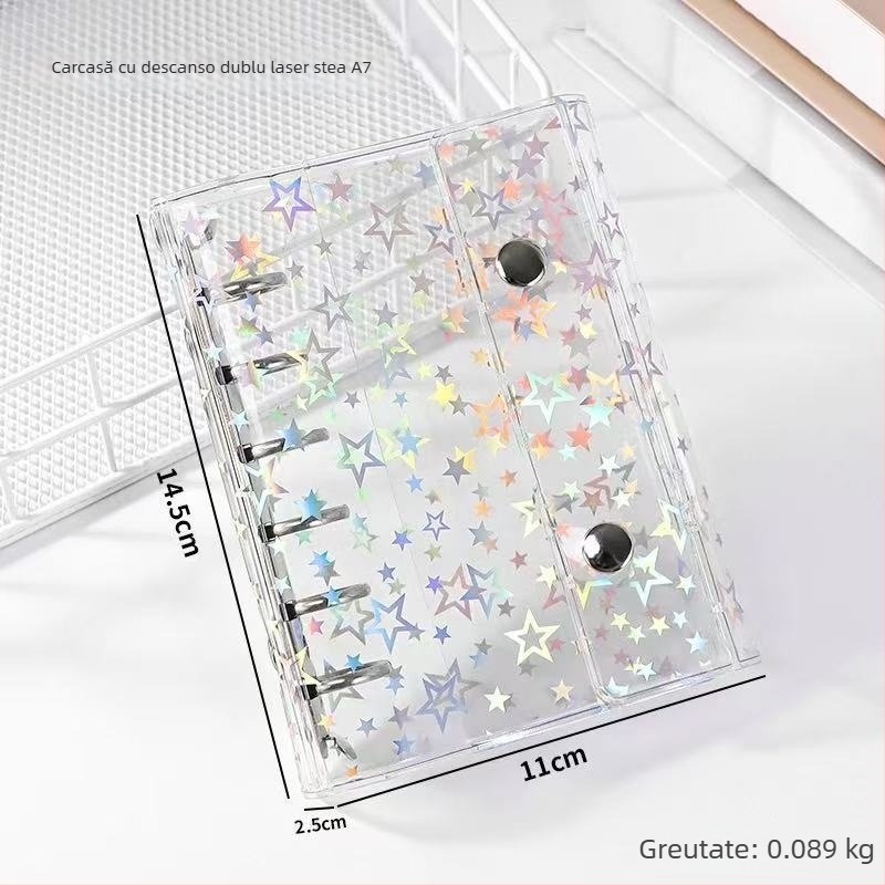 Carcasă externă cu 5 găuri pentru notebook, pagini PP interioare, 10 file, cod F7786STMS69577