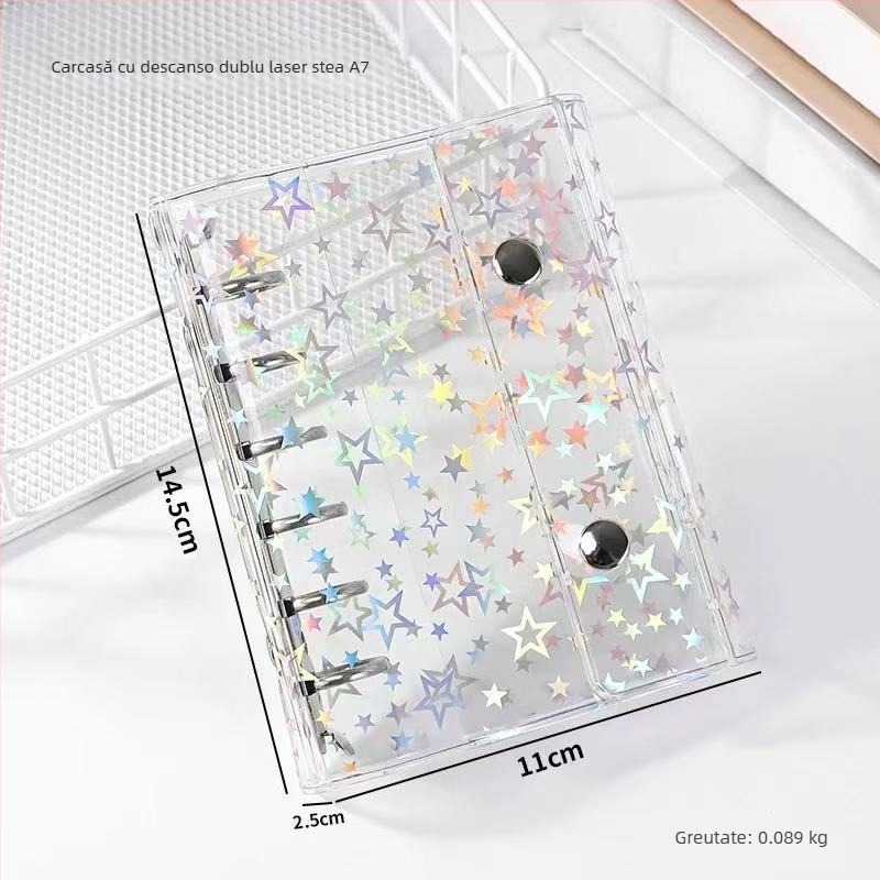 Carcasă externă cu 5 găuri pentru notebook, pagini PP interioare, 10 file, cod F7786STMS69577