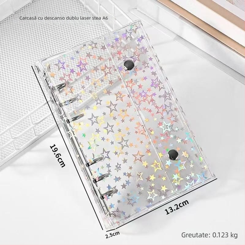 Carcasă externă cu 5 găuri pentru notebook, pagini PP interioare, 10 file, cod F7786STMS69577