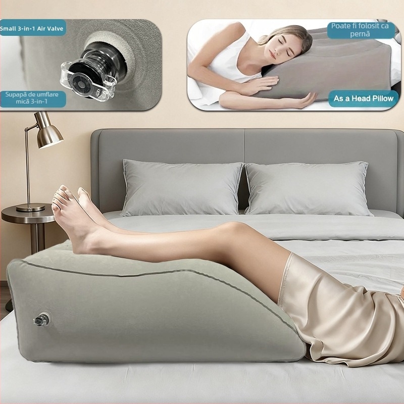 Perneuă pneumatică pentru ridicare picior pentru adulți - suprafață PVC flocking, grosime 0.45 mm, greutate 0.5 kg, suport pentru picior personalizabil