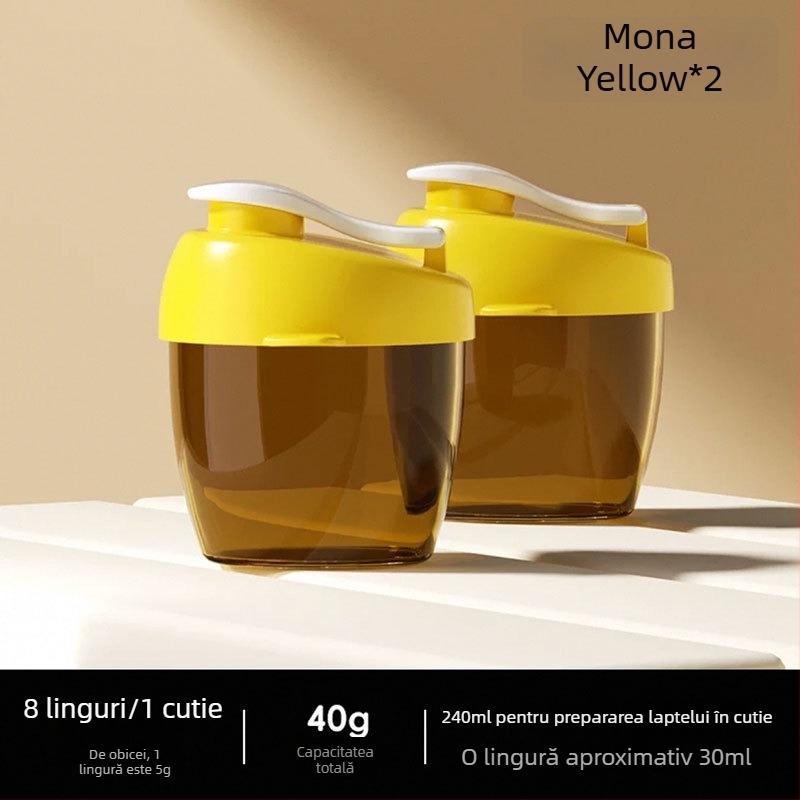 Cutie portabilă pentru pudră de lapte pentru bebeluși – portabilă, sigilată, rezistentă la umezeală; Brand Wavelet Elephant; Potrivită de la naștere până la 3 ani; pentru pudră de lapte și pudră de orez; Stil cutie: Altul